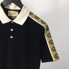 GUCCI POLO WITH INTERLOCKING G STRIPE - X055