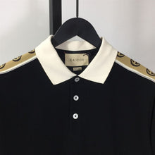 GUCCI POLO WITH INTERLOCKING G STRIPE - X055