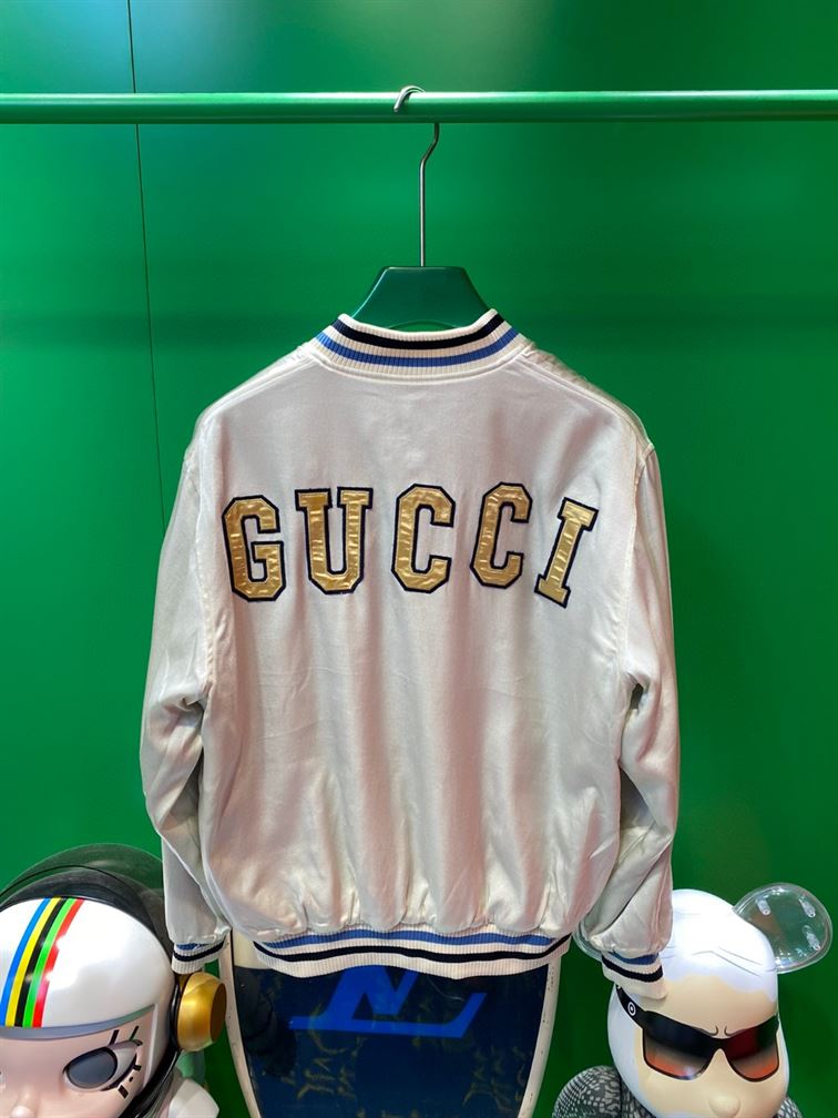 GUCCI REVERSIBLE COTTON BOMBER JACKET - CA021