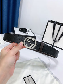 GUCCI REVERSIBLE GUCCI SIGNATURE BELT - AB030