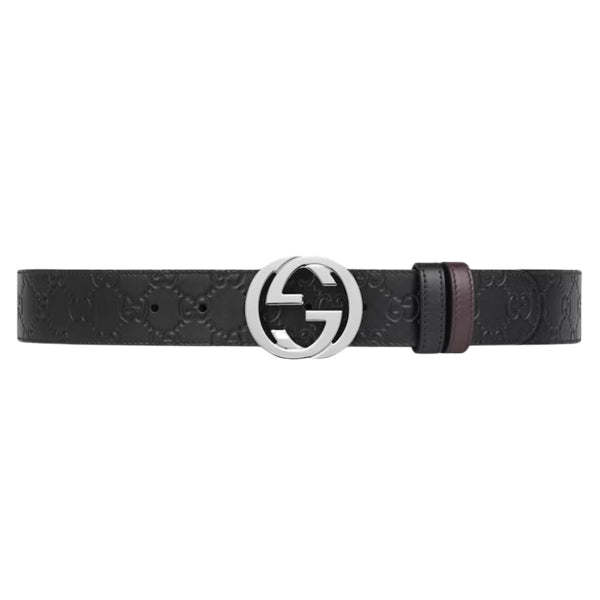 GUCCI REVERSIBLE GUCCI SIGNATURE BELT - AB030