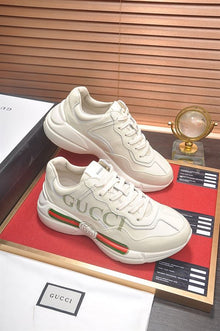 GUCCI RHYTON LEATHER SNEAKERS - G164