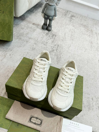 GUCCI RIPPLE SNEAKER OFF WHITE LEATHER - G024