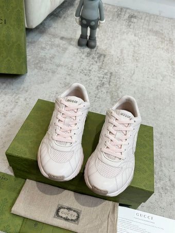 GUCCI RIPPLE SNEAKER PALE PINK LEATHER - G025