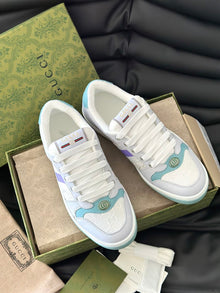 GUCCI SCREENER LOW-TOP SNEAKERS LIGHT BLUE AND WHITE - G033