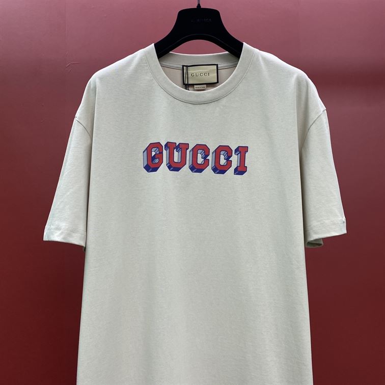 GUCCI T-SHIRT WITH GUCCI PRINT - X030