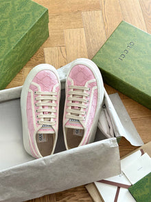 GUCCI TENNIS 1977 SNEAKER LIGHT PINK CANVAS - G026