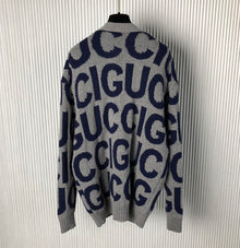 GUCCI WOOL CARDIGAN WITH GUCCI INTARSIA - H003