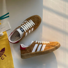 GUCCI X ADIDAS GAZELLE BEIGE BROWN - G004