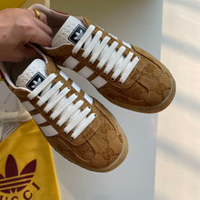 GUCCI X ADIDAS GAZELLE BEIGE BROWN - G004