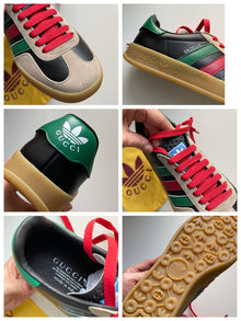 GUCCI X ADIDAS GAZELLE BLACK GREEN RED - G001