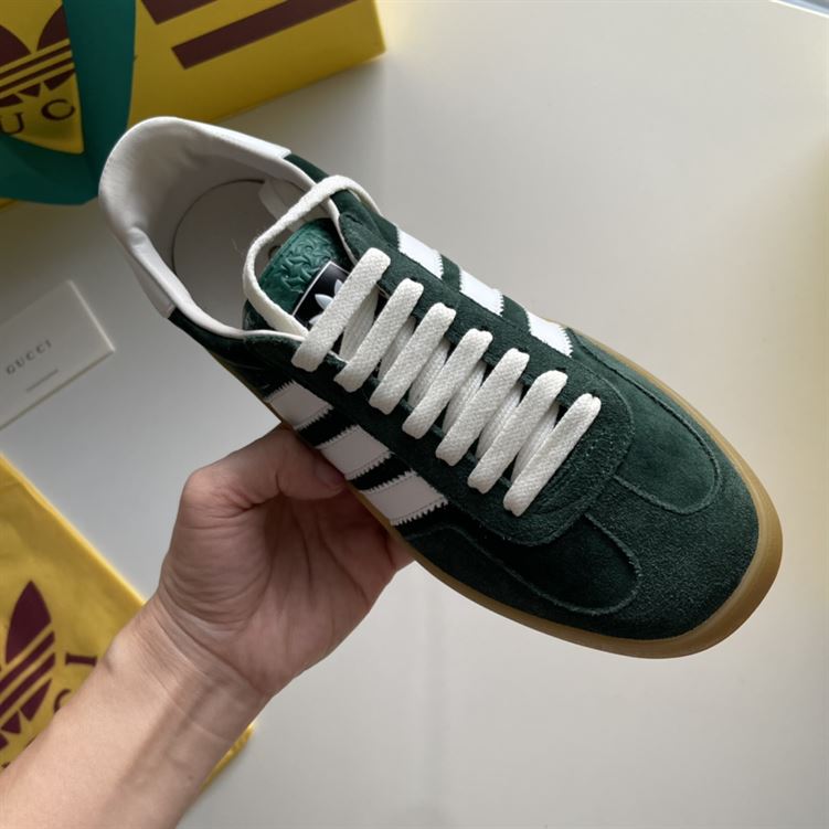 GUCCI X ADIDAS GAZELLE GREEN SUEDE - G002