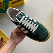 GUCCI X ADIDAS GAZELLE GREEN SUEDE - G002