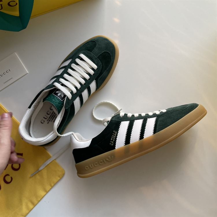 GUCCI X ADIDAS GAZELLE GREEN SUEDE - G002