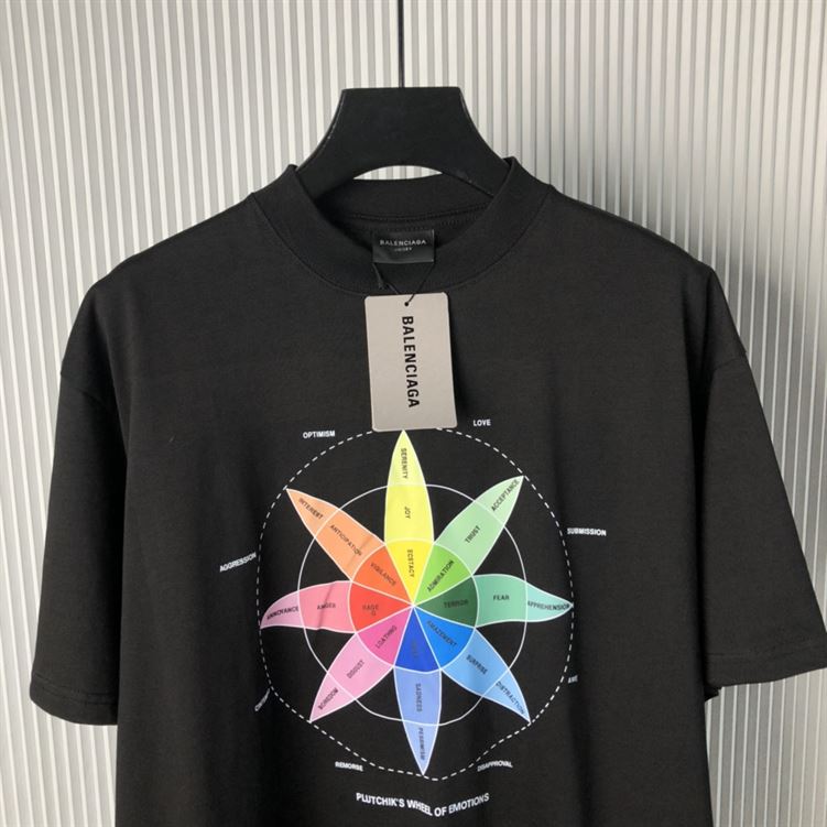 BALENCIAGA HOW DO YOU FEEL T-SHIRT MEDIUM FIT IN BLACK - Y004