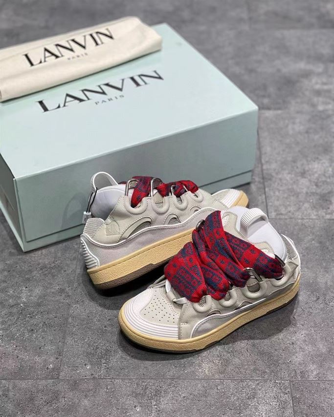 LANVIN CURB SNEAKERS BEIGE - PT007