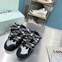 LANVIN CURB SNEAKERS BLACK GREY - PT003