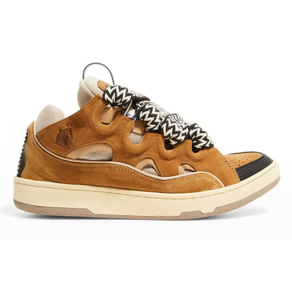 LANVIN CURB SNEAKERS BROWN - PT004