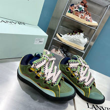 LANVIN CURB SNEAKERS GREEN - PT005