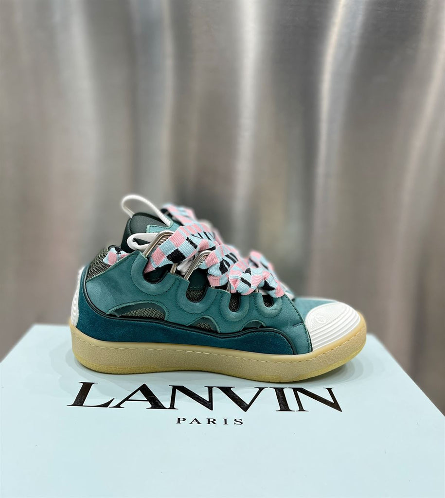 LANVIN CURB SNEAKERS GREEN - PT011