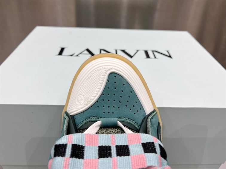 LANVIN CURB SNEAKERS GREEN - PT011