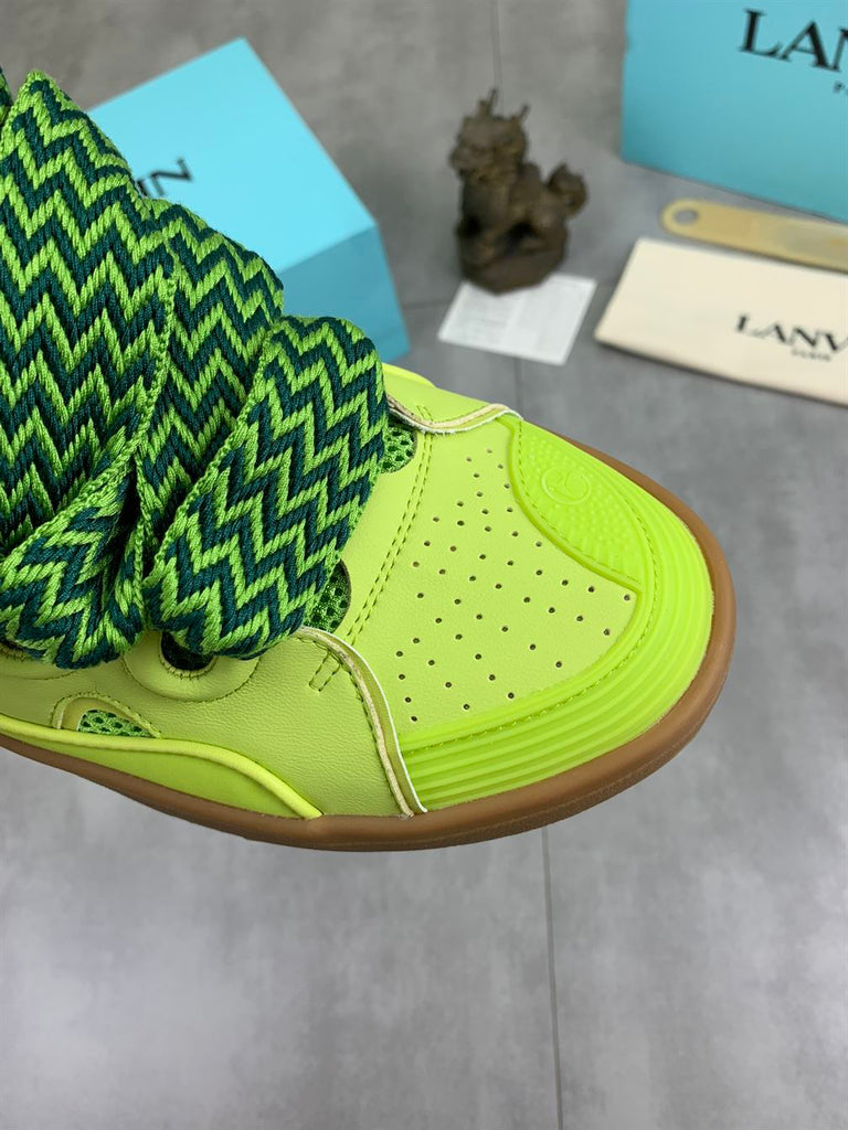 LANVIN CURB SNEAKERS GREEN - PT015