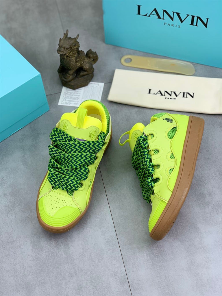 LANVIN CURB SNEAKERS GREEN - PT015