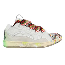 LANVIN CURB SNEAKERS PAINT DRIP WHITE - PT018