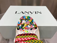 LANVIN CURB SNEAKERS PAINT DRIP WHITE - PT018