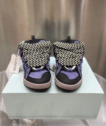 LANVIN CURB SNEAKERS PURPLE BLACK - PT017