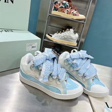 LANVIN CURB SNEAKERS WHITE BLUE - PT001