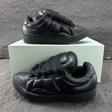 LANVIN LEATHER CURB XL LOW-TOP SNEAKERS - PT028