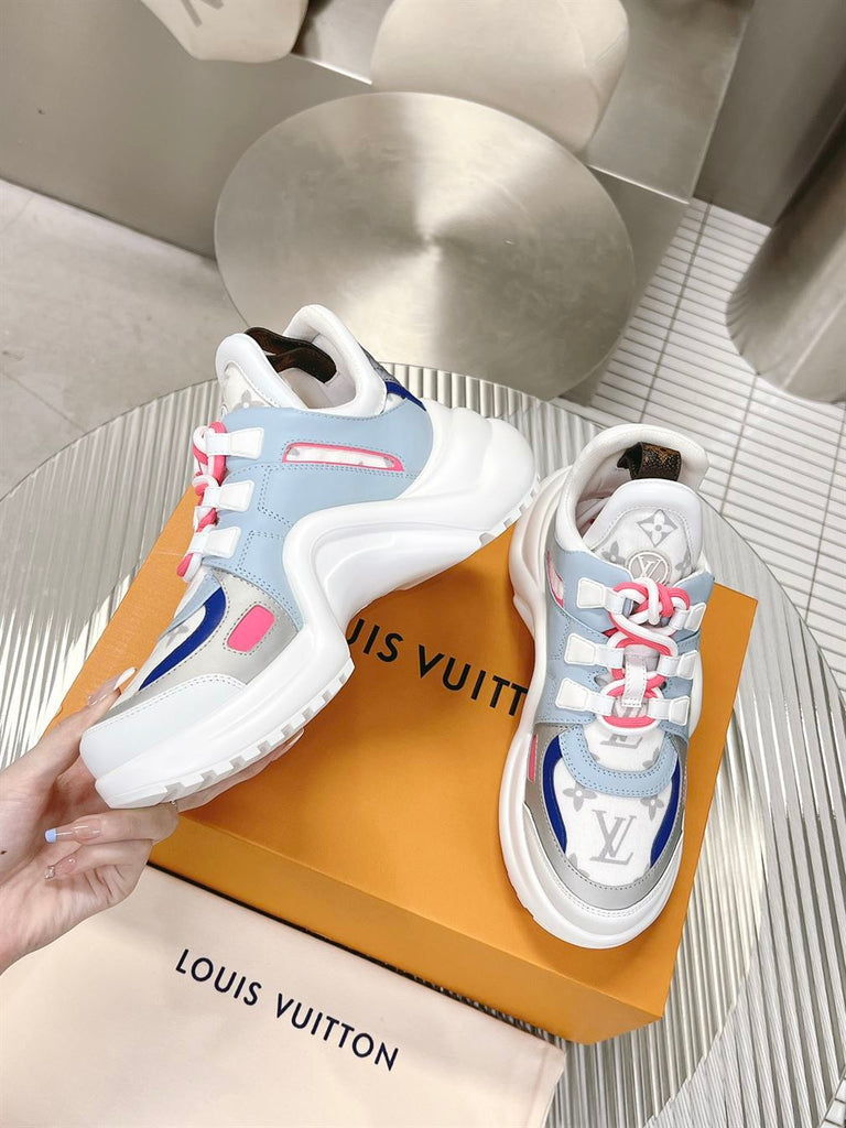 LOUIS VUITTON ARCHLIGHT PINK BLUE SNEAKER - L142