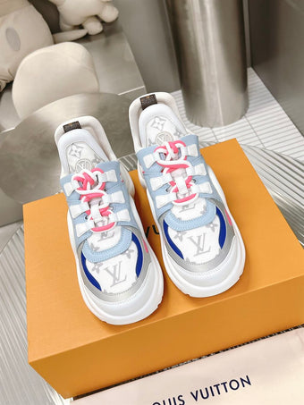 LOUIS VUITTON ARCHLIGHT PINK BLUE SNEAKER - L142