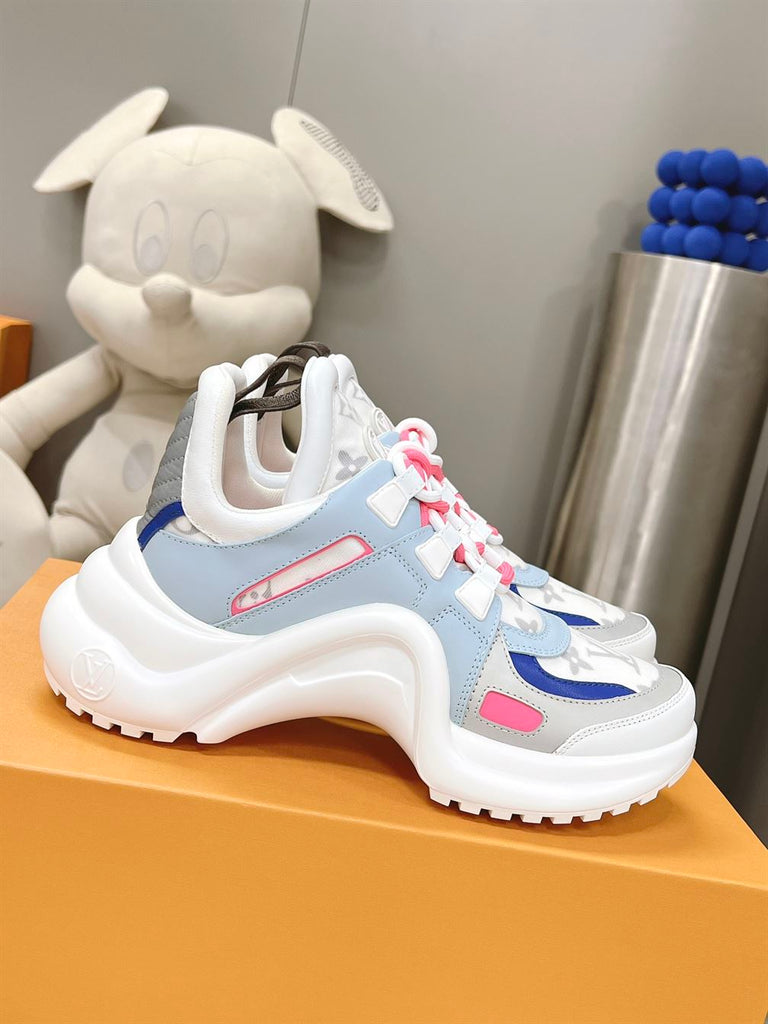 LOUIS VUITTON ARCHLIGHT PINK BLUE SNEAKER - L142