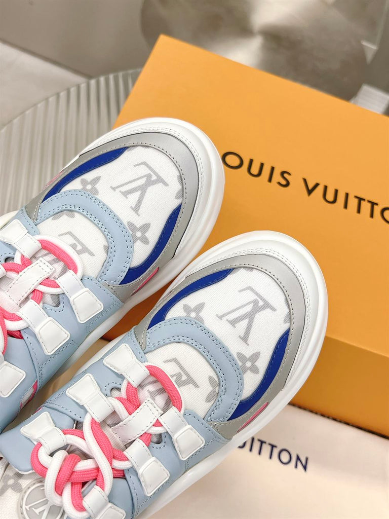 LOUIS VUITTON ARCHLIGHT PINK BLUE SNEAKER - L142