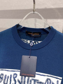 LOUIS VUITTON COTTON SHORT-SLEEVED CREWNECK - V036