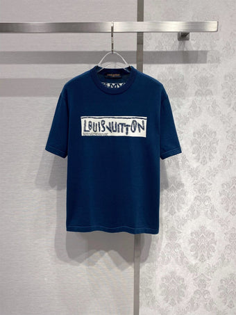 LOUIS VUITTON COTTON SHORT-SLEEVED CREWNECK - V036