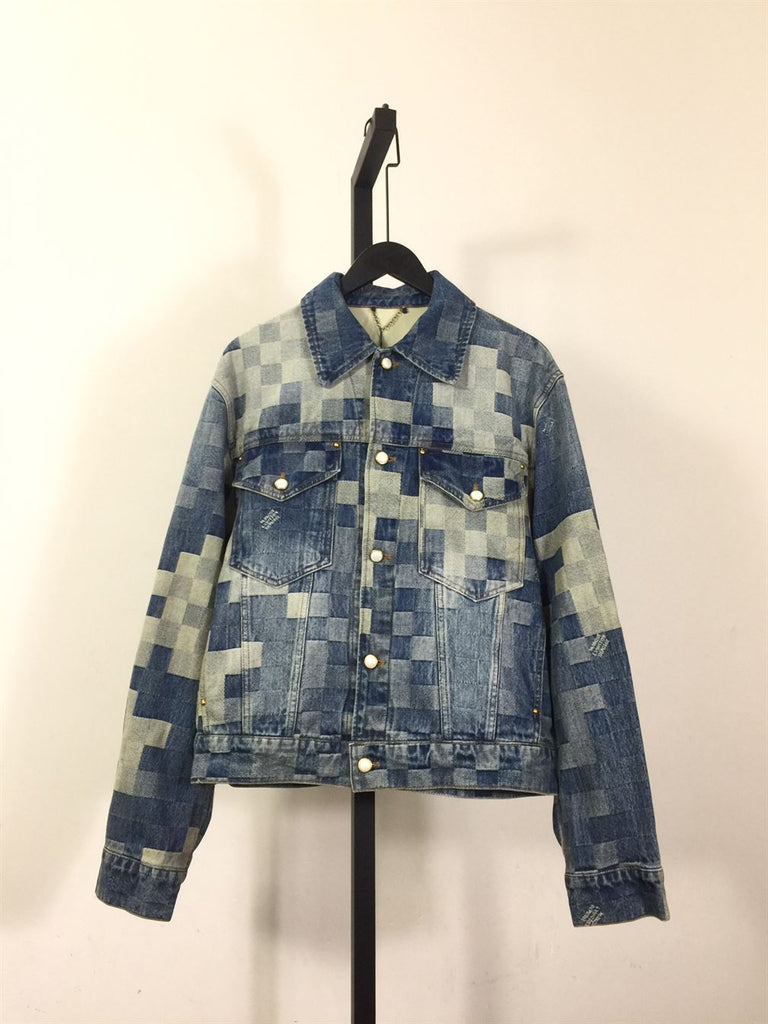 LOUIS VUITTON DAMIER CLASSIC DENIM JACKET - CC009