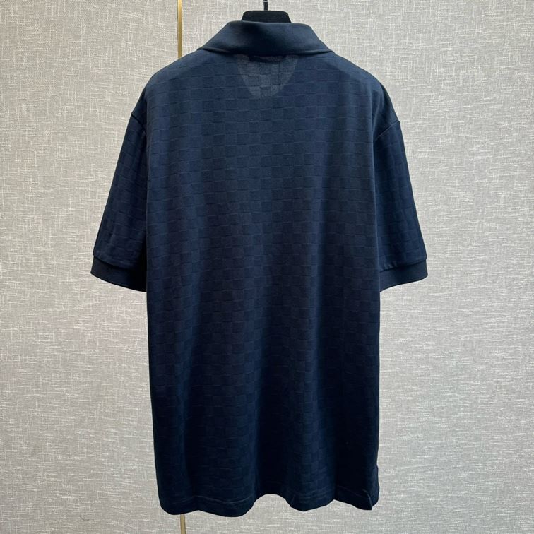 LOUIS VUITTON DAMIER COTTON PIQUE POLO - V017