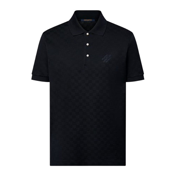 LOUIS VUITTON DAMIER COTTON PIQUE POLO - V017