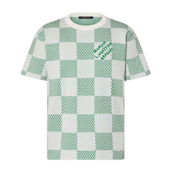 LOUIS VUITTON DAMIER KNITTED SHORT-SLEEVED CREWNECK - V015