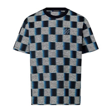 LOUIS VUITTON DAMIER SHORT-SLEEVED COTTON T-SHIRT - V046