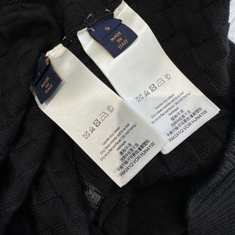 LOUIS VUITTON DAMIER SIGNATURE ZIP-THROUGH CARDIGAN - J021