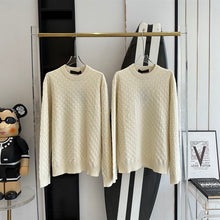 LOUIS VUITTON DAMIER WOOL LONG-SLEEVED CREWNECK IVORY - J018