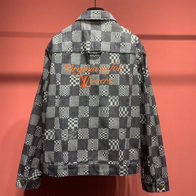 LOUIS VUITTON DISTORTED DAMIER DENIM JACKET - CC020