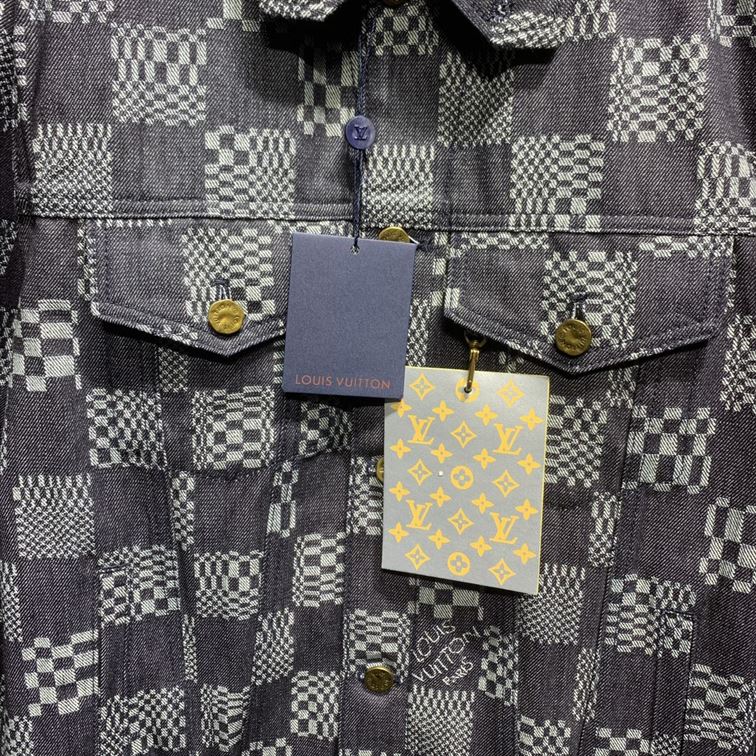 LOUIS VUITTON DISTORTED DAMIER DENIM JACKET - CC020