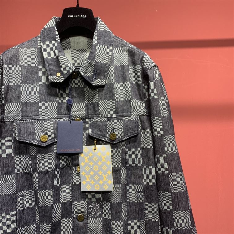 LOUIS VUITTON DISTORTED DAMIER DENIM JACKET - CC020