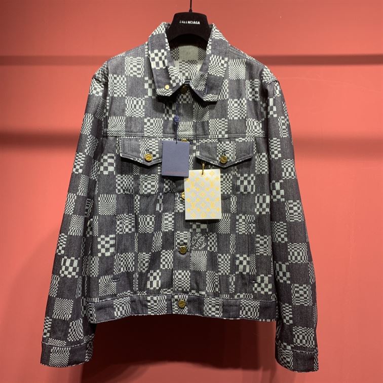 LOUIS VUITTON DISTORTED DAMIER DENIM JACKET - CC020