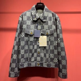 LOUIS VUITTON DISTORTED DAMIER DENIM JACKET - CC020